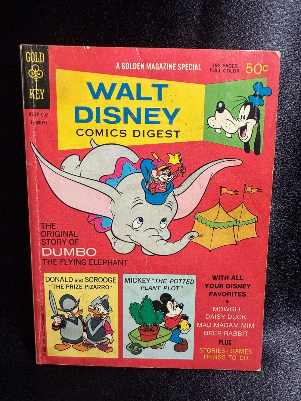 Walt Disney Comics Digest #8 Gold Key February 1969 featuring Dumbo